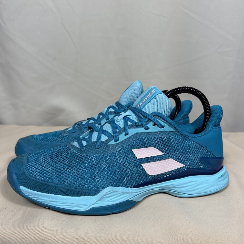 Babolat Jet Tere AC Women 9 Blue Teal Tennis Court Shoes Michelin 31S21651